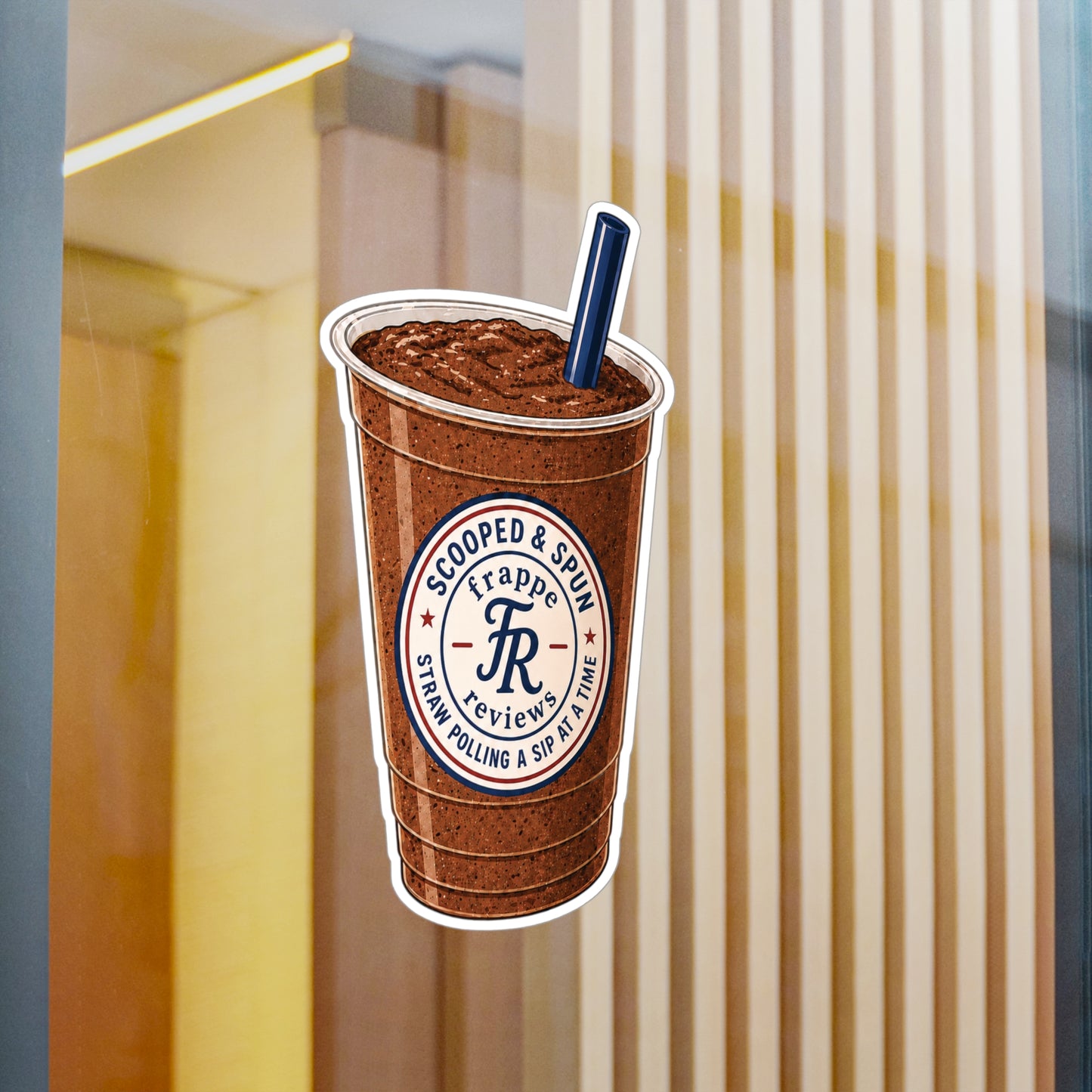 Scooped and Spun Frappe Reviews Kiss-Cut Vinyl Decal