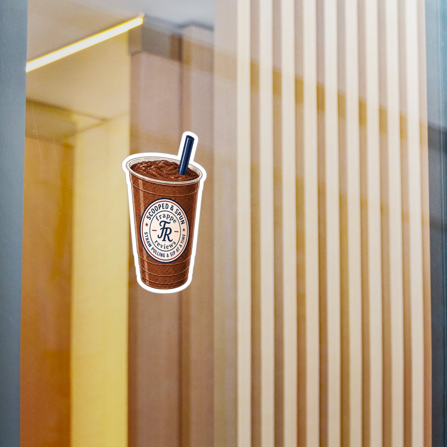 Scooped and Spun Frappe Reviews Kiss-Cut Vinyl Decal