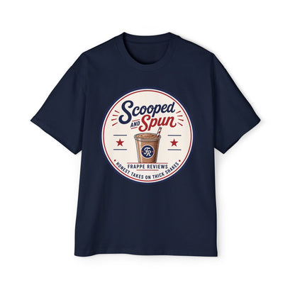 Scooped & Spun Tee — Retro Frappe Review Graphic T‑Shirt