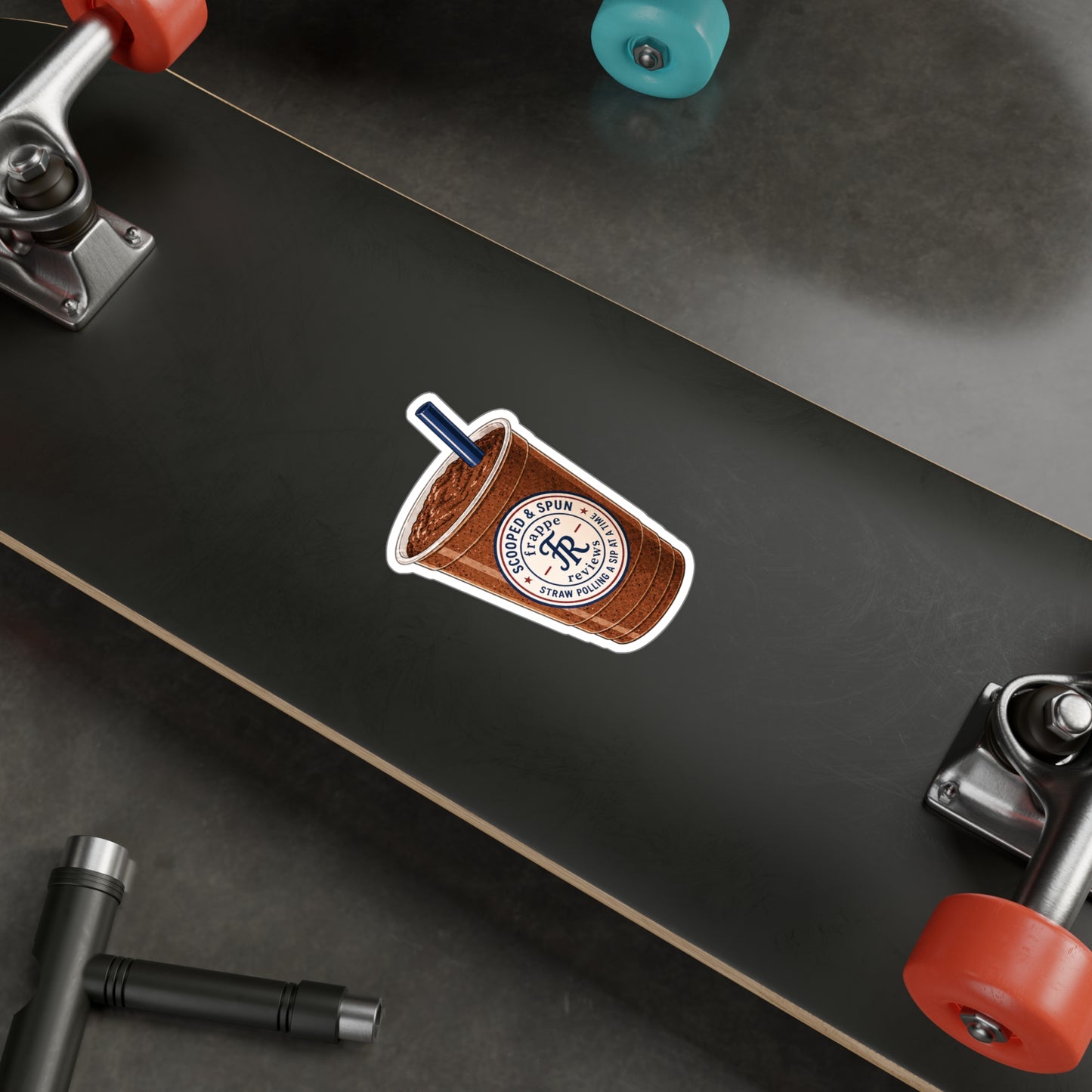 Scooped and Spun Frappe Reviews Kiss-Cut Vinyl Decal