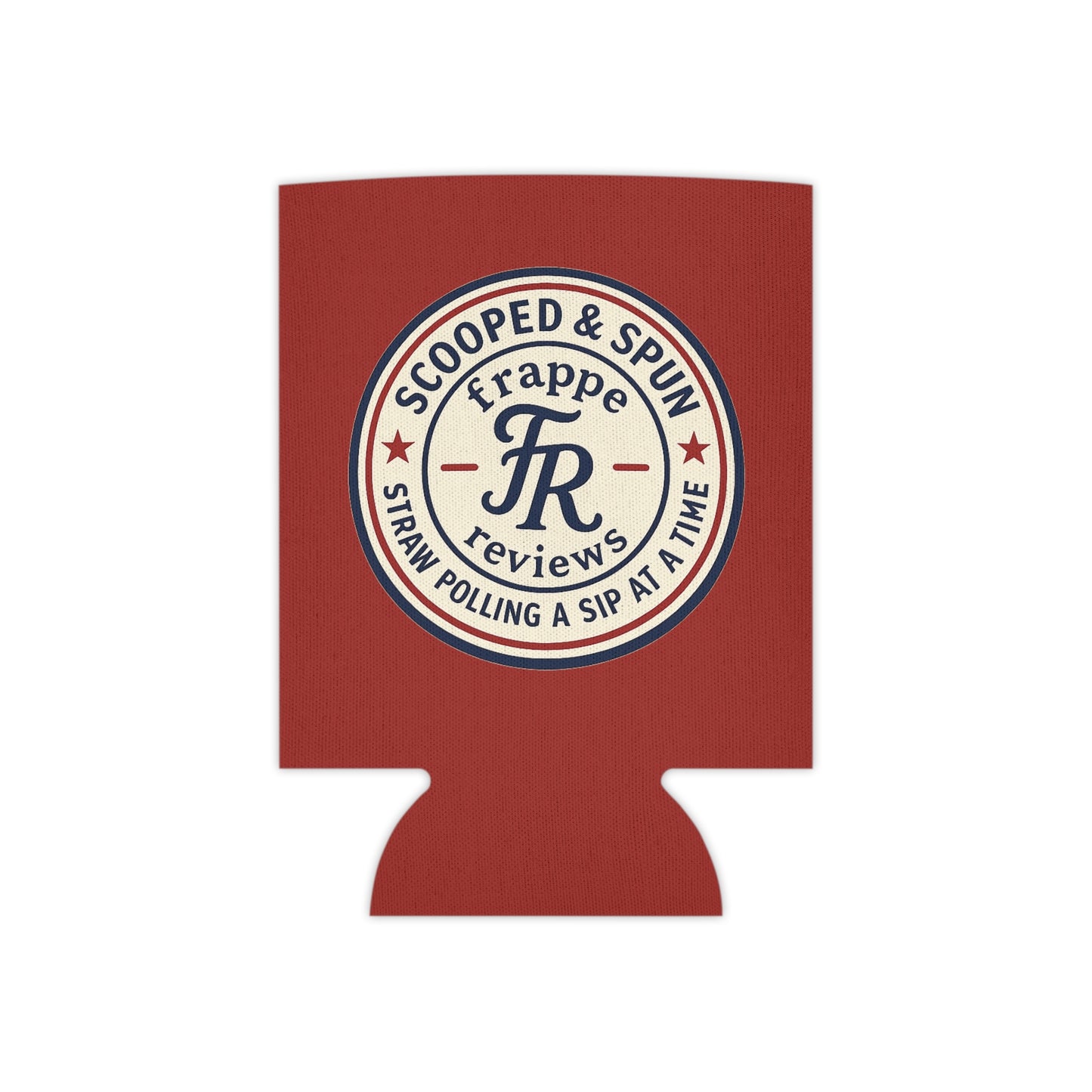 Koozie 'Scooped & Spun' Frappe Reviews Logo Can Cooler Koozie