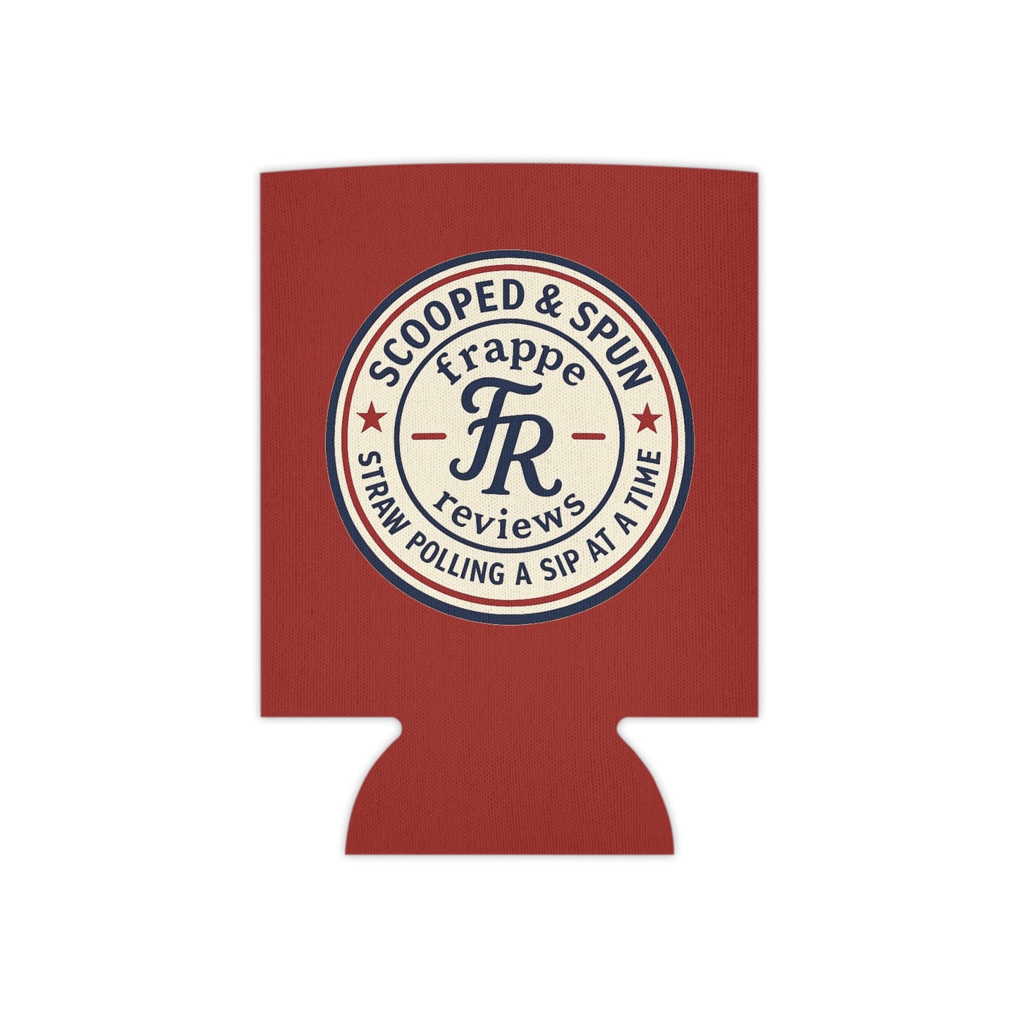 Koozie 'Scooped & Spun' Frappe Reviews Logo Can Cooler Koozie