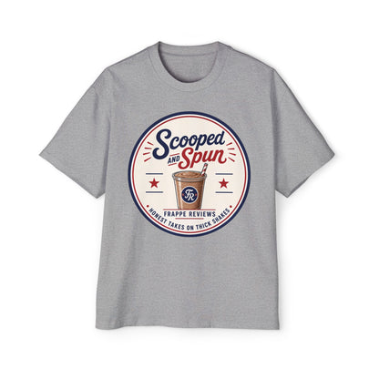 Scooped & Spun Tee — Retro Frappe Review Graphic T‑Shirt