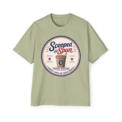 Scooped & Spun Tee — Retro Frappe Review Graphic T‑Shirt