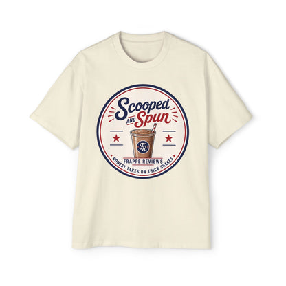 Scooped & Spun Tee — Retro Frappe Review Graphic T‑Shirt