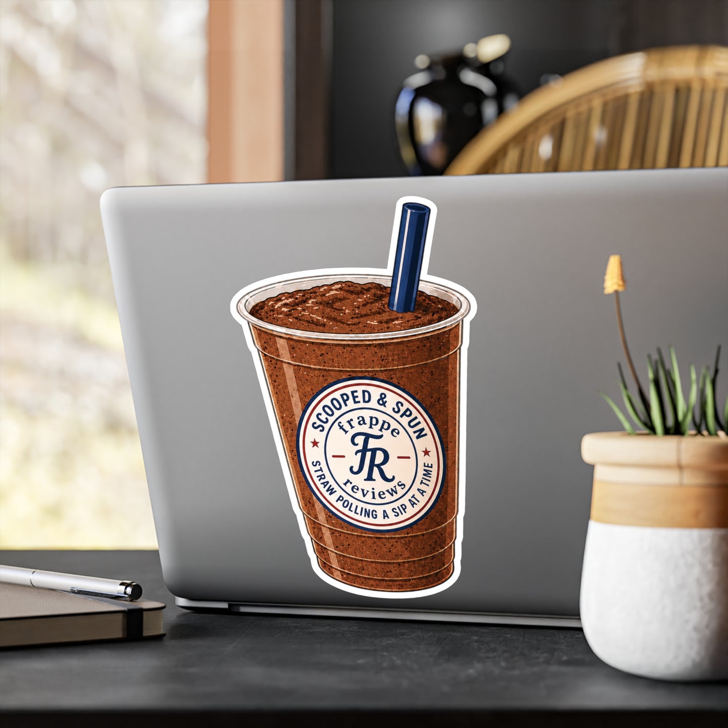 Scooped and Spun Frappe Reviews Kiss-Cut Vinyl Decal