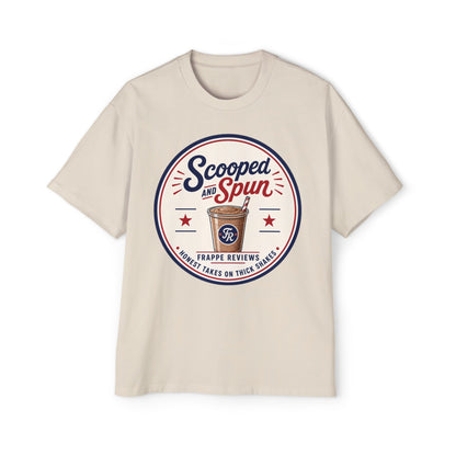 Scooped & Spun Tee — Retro Frappe Review Graphic T‑Shirt