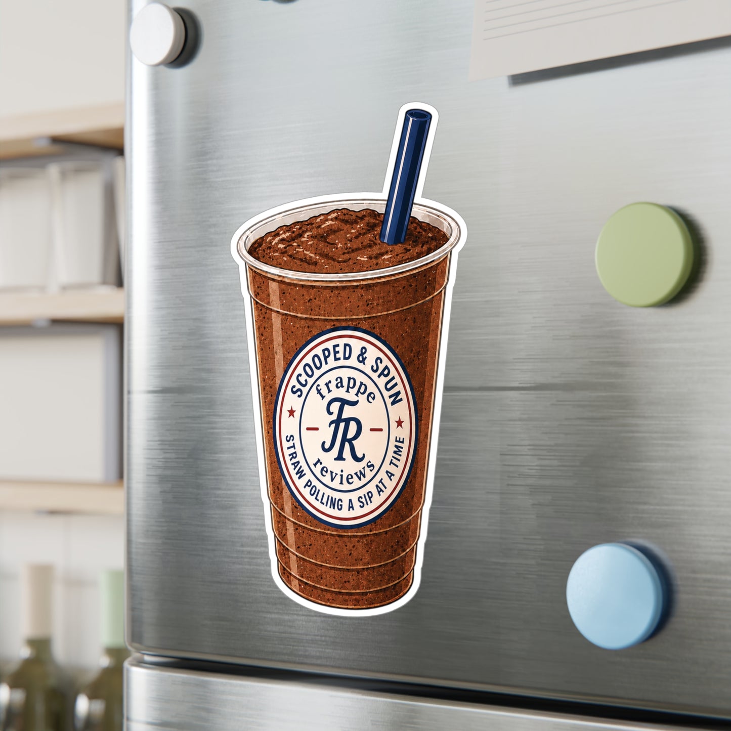 Scooped and Spun Frappe Reviews Kiss-Cut Vinyl Decal
